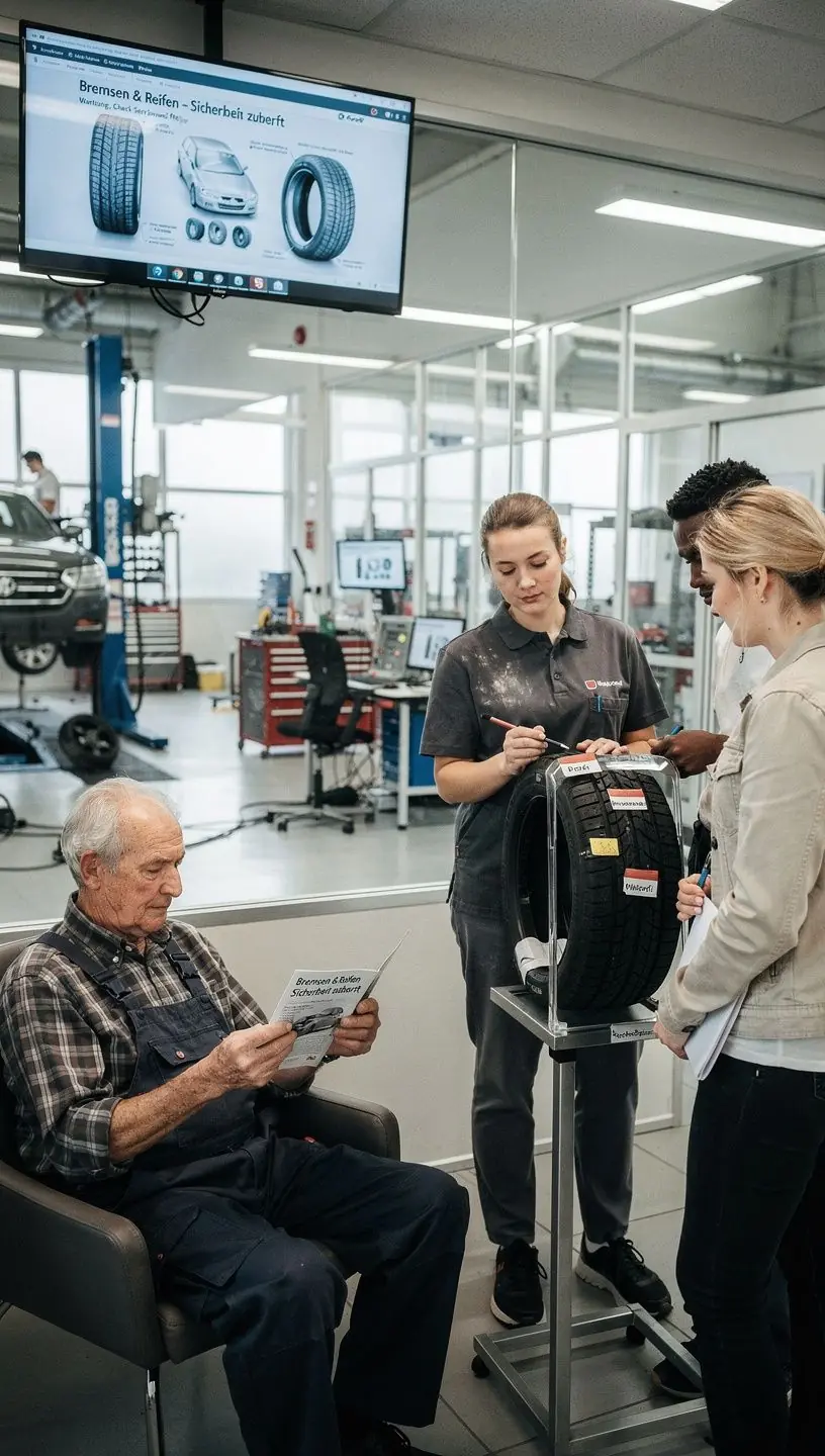 Nahaufnahme eines Autobremsbelags mit sichtbaren Verschleißspuren zur Verdeutlichung des rechtzeitigen Austauschs.